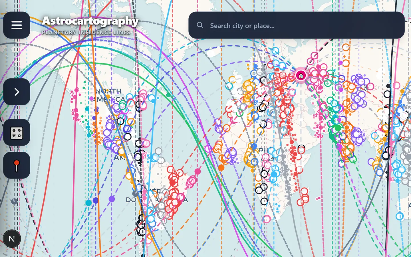 AstroGuido interactive astrocartography interface