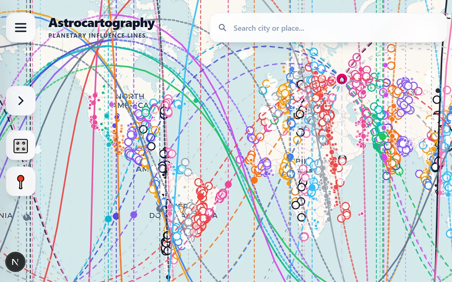 AstroGuido interactive astrocartography interface