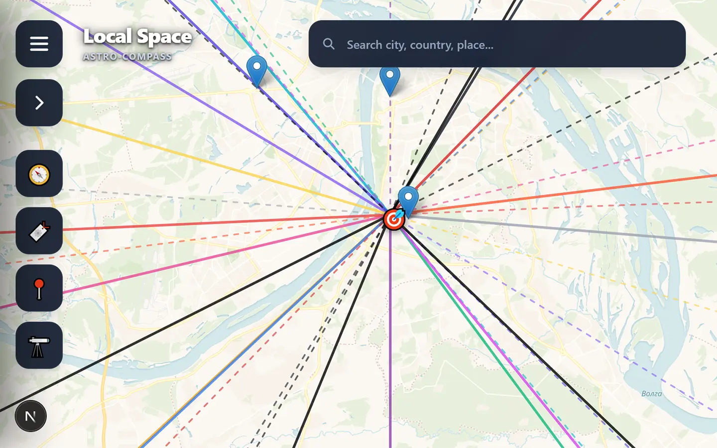 AstroGuido Local Space astrology interface